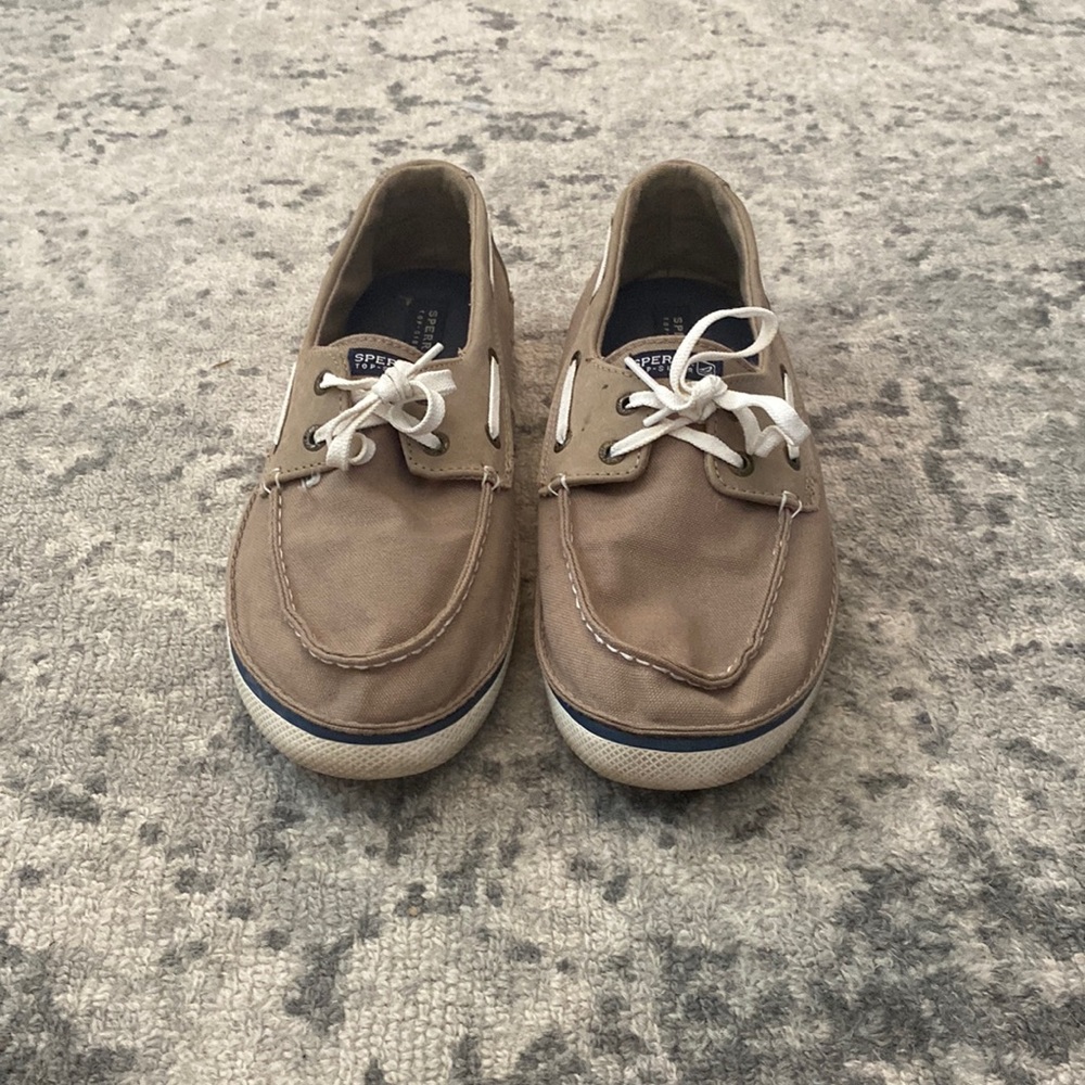 Sperry Top Sider Tan Size 6 Youth Boys Boat Shoes